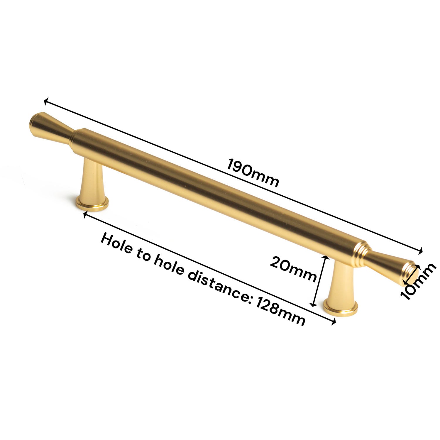 NNEDSZ Gold Zinc Kitchen Cabinet Handles Drawer Bar Handle Pull 128mm-3