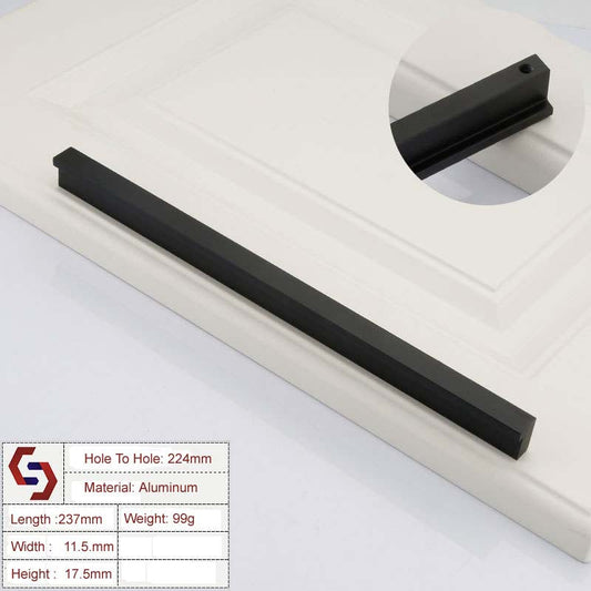 NNEDSZ Zinc Kitchen Cabinet Handles Drawer Bar Handle Pull 224mm-0