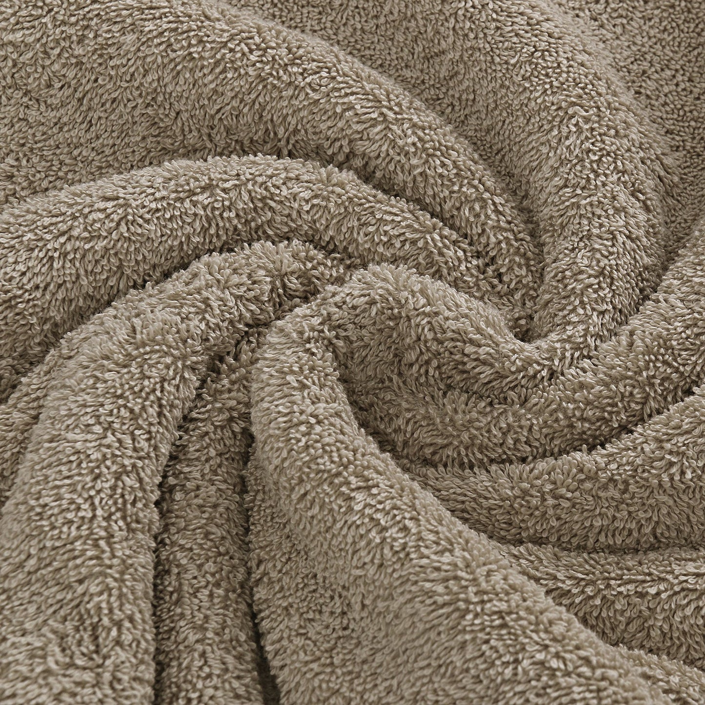 NNEDSZ Luxury 6 Piece Soft and Absorbent Cotton Bath Towel Set - Sandstone-2