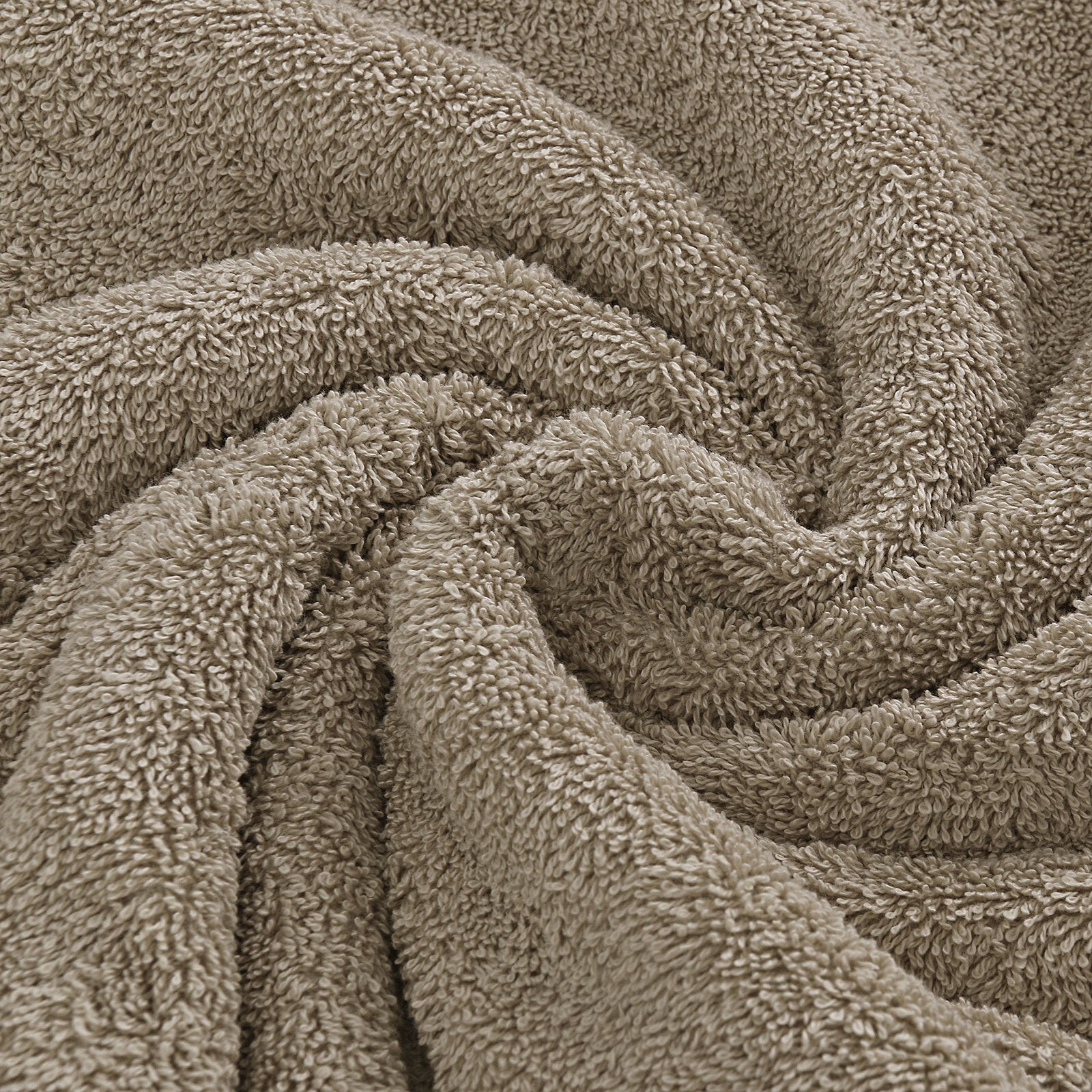 NNEDSZ Luxury 6 Piece Soft and Absorbent Cotton Bath Towel Set - Sandstone-2