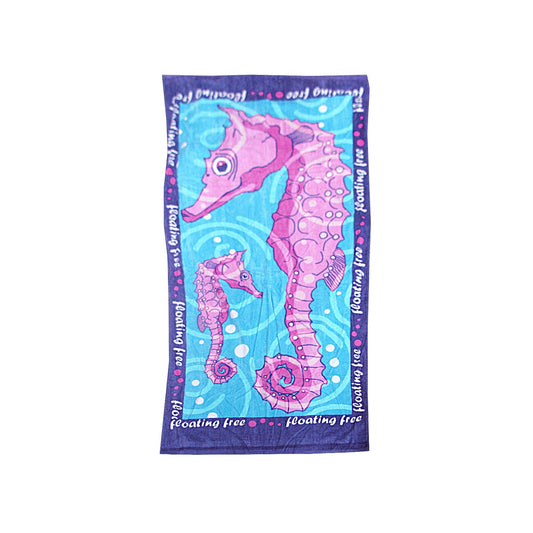 NNEDSZ Extra Large Beach Towel N Bag Seahorse-0