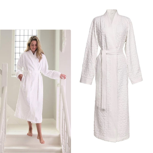 NNEDSZ Studio Mosaic de White Cotton Bathrobe XX-Large-0