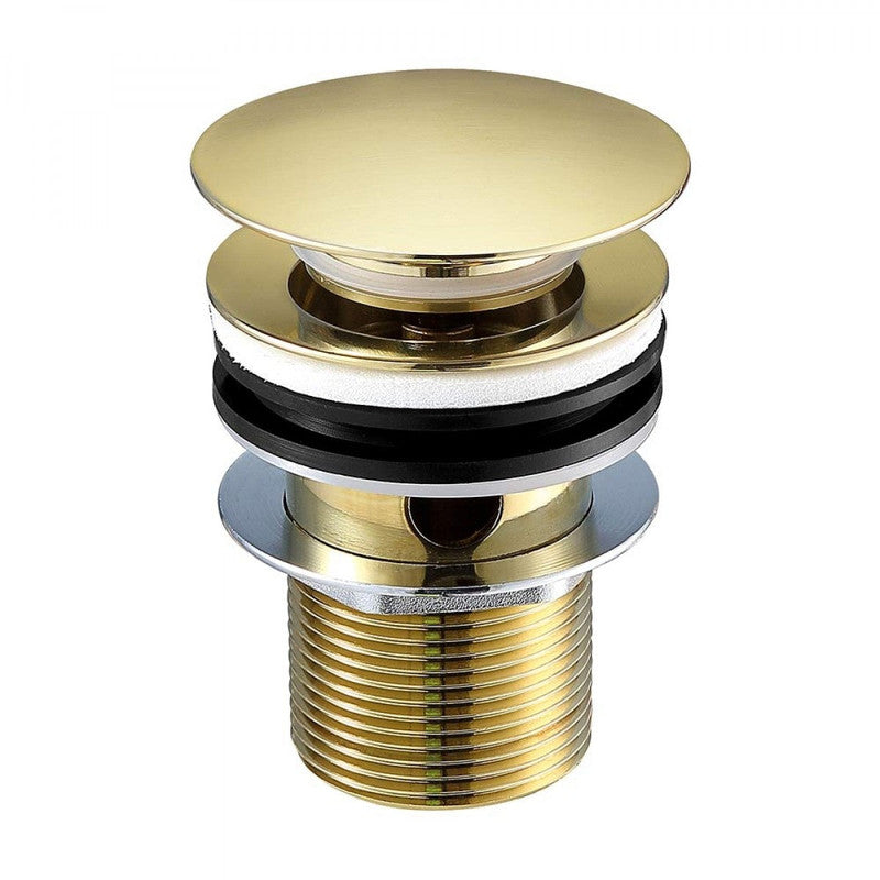 NNEDSZ 2020 new Burnished Brass gold Brushed Pop Up Waste Plug 40 mm NO Overflow-0