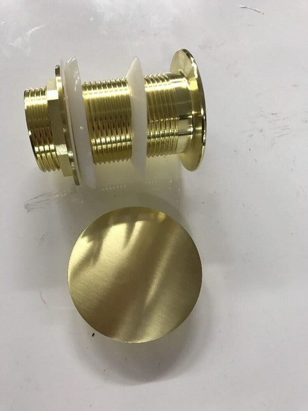 NNEDSZ 2020 new Burnished Brass gold Brushed Pop Up Waste Plug 40 mm NO Overflow-1