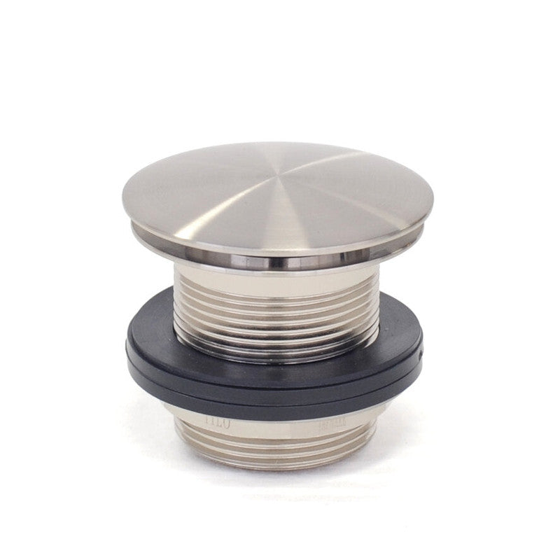 NNEDSZ 2021 new brushed Nickel Brushed stainless steel Pop Up Waste Plug 40 mm NO Overflow-0