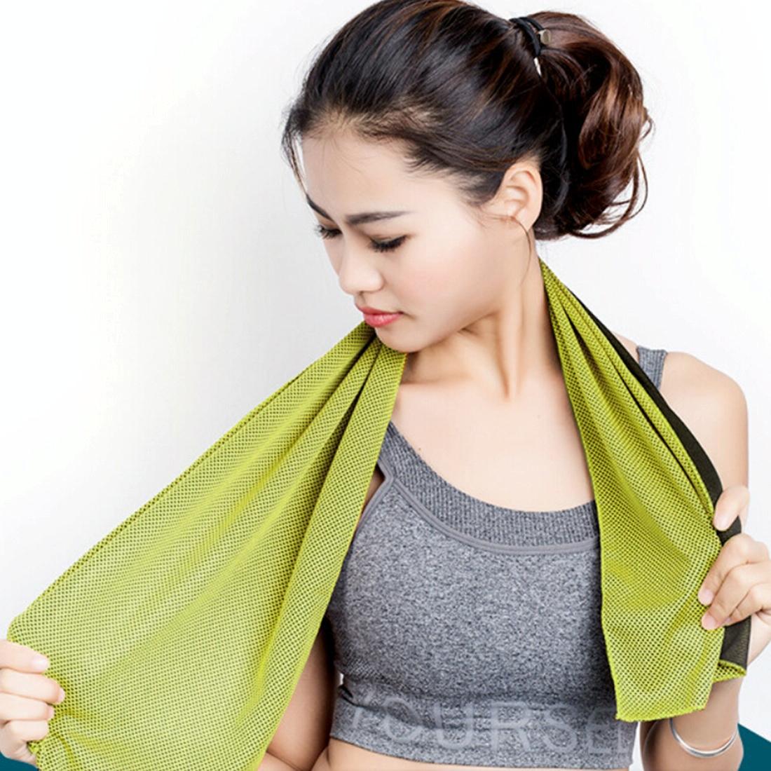 NNEDSZ 2-pack Enduring Ice Towels - Microfiber Fabric 30*100cm - Ideal for Gym and Sports - Burgundy-4