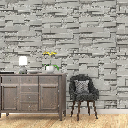 NNEDSZ Wallpaper Brick Pattern 3D Textured Non-woven Wall Paper Roll-1