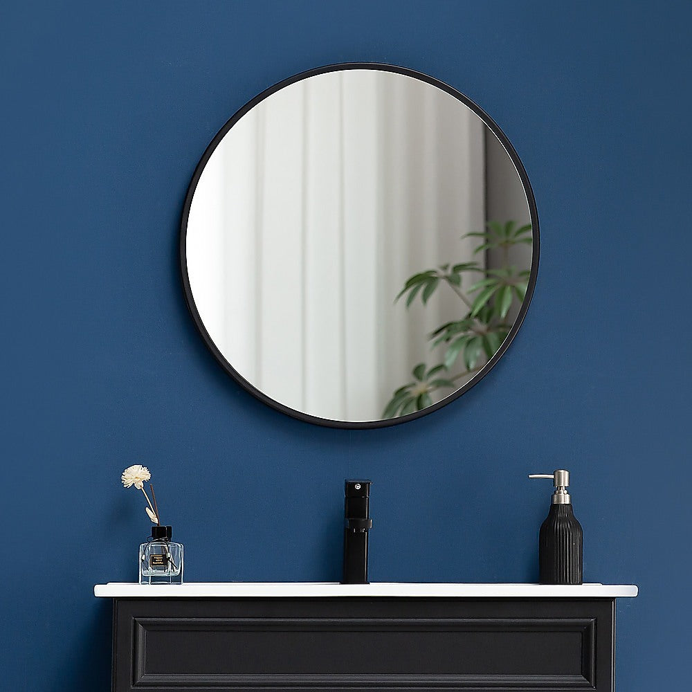 NNEDSZ 70cm Round Wall Mirror Bathroom Makeup Mirror by Della Francesca-0