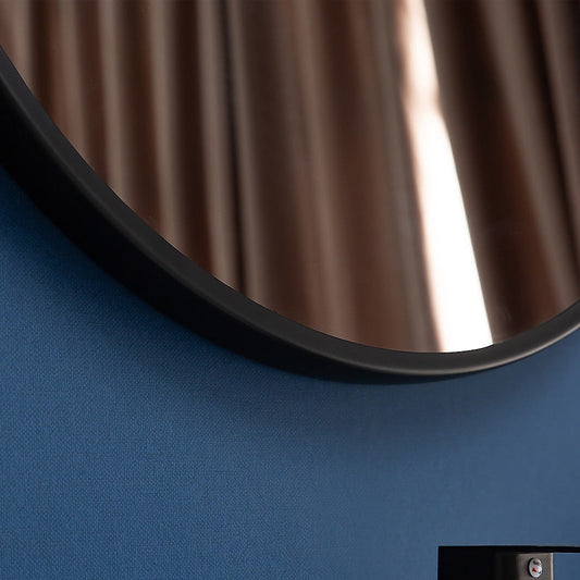 NNEDSZ 70cm Round Wall Mirror Bathroom Makeup Mirror by Della Francesca-1