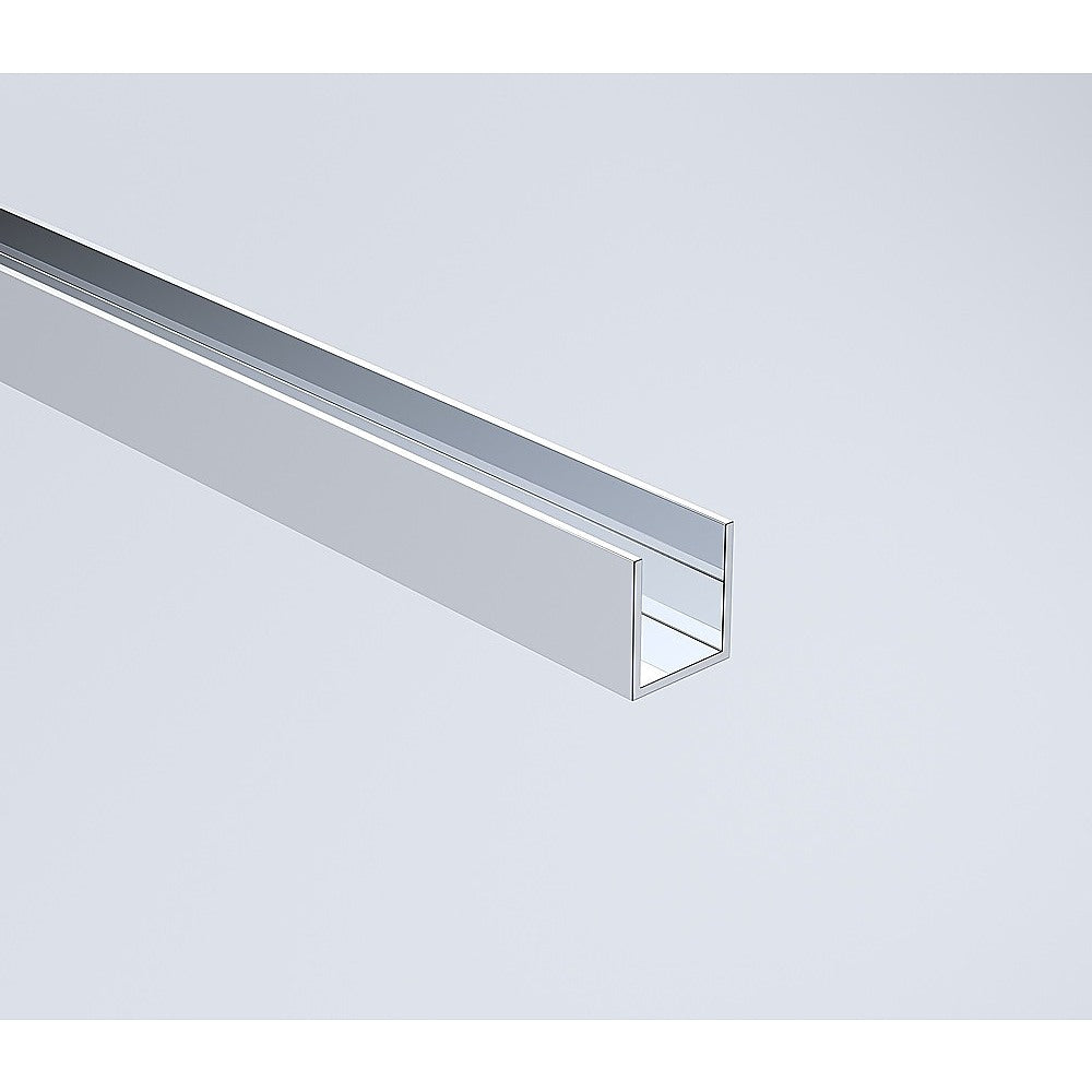 NNEDSZ Glass Shower Screen 210cm Wall Channel in Chrome-1