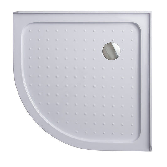 NNEDSZ 100x100cm Rounded Curved Shower Base in White-0