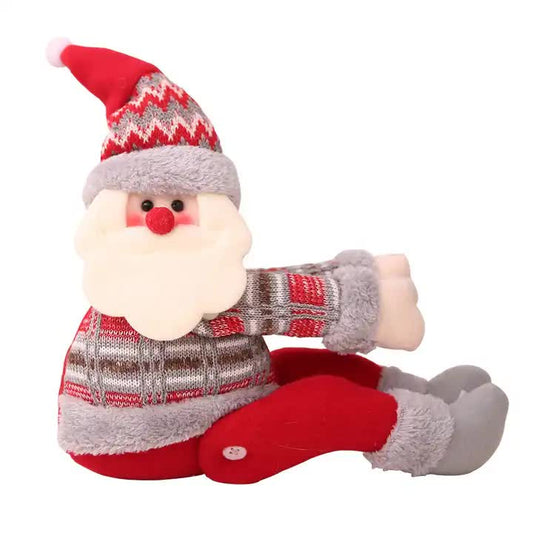 NNEDSZ Santa Claus Curtain Tieback - Plush Christmas Curtain Holder for Festive Home Decor  22*44cm 2 PCS-1
