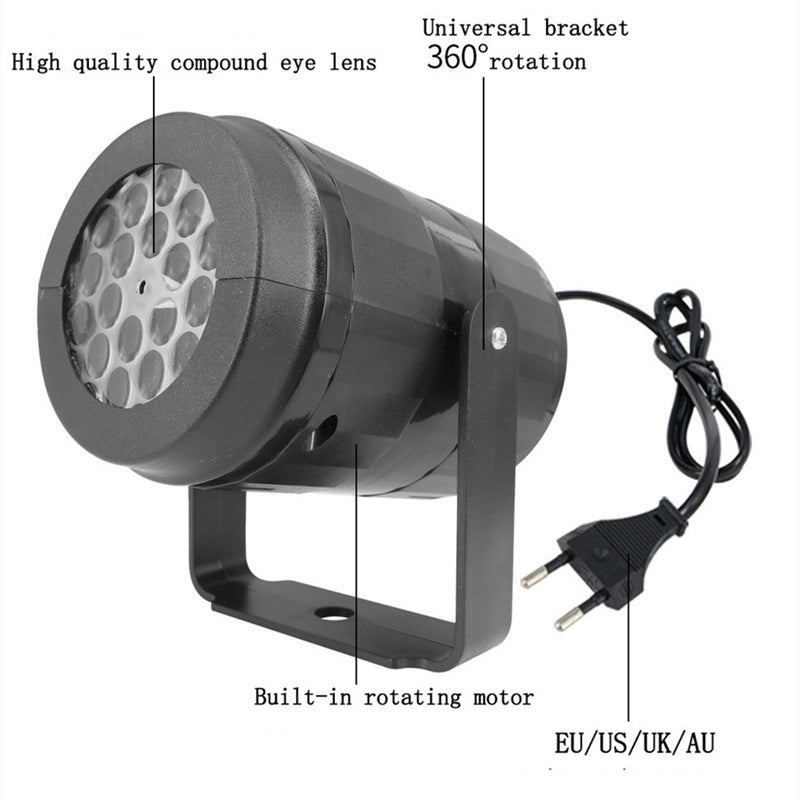 NNEDSZ Indoor Snowstorm Projector Light - 16 Pattern Rotating LED Christmas Projection Lamp for Festive Decor-2