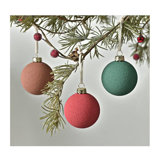 NNEDSZ Set of 12 Matte Christmas Ornaments- Pastel Colored Shatterproof Baubles for Holiday Decor (6 cm)-1