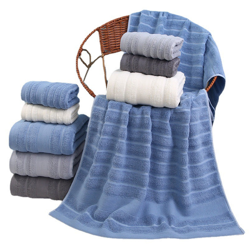 NNEDSZ Dark gray Premium Soft Cotton Towels Set Absorbent, Quick-Dry, Comfortable and Durable, Available in Multiple Colors-2