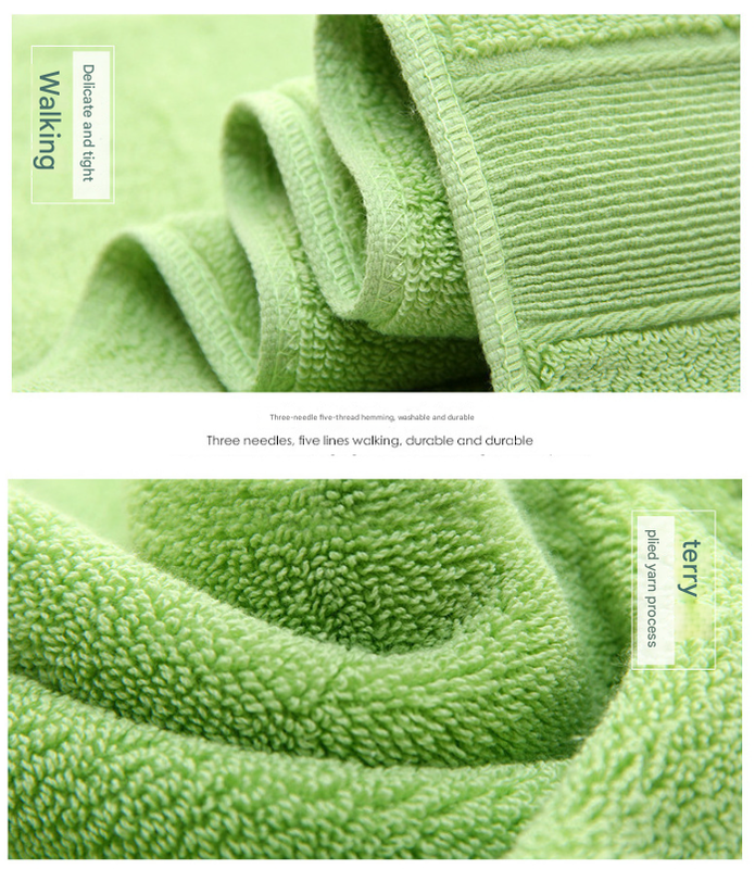 NNEDSZ Yellow Luxury 100% Cotton Towel Set - 3-Piece Combed Cotton Bath Towel Set-3