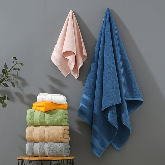 NNEDSZ White Luxury 100% Cotton Bath Towel - 70x140cm Soft & Absorbent 380g Towel-1