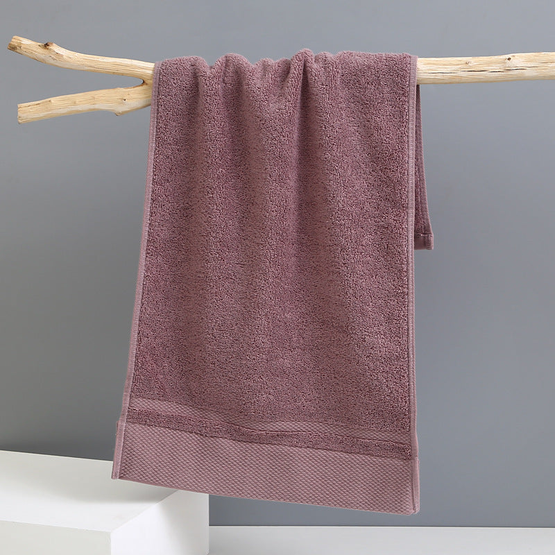 NNEDSZ Red Brown Luxury 100% Cotton Face Towel Set - 3-Piece Thick & Absorbent Towels-0