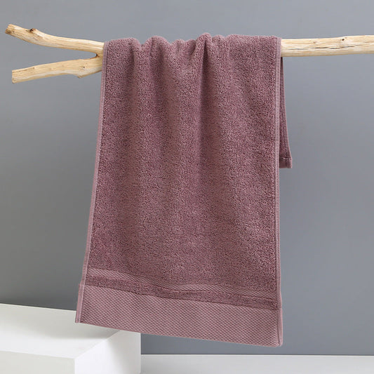 NNEDSZ Red Brown Luxury 100% Cotton Face Towel Set - 3-Piece Thick & Absorbent Towels-0