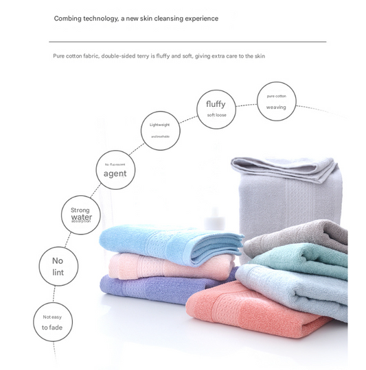 NNEDSZ Red Luxury 6-Piece 100% Cotton Towel Set - 2 Bath Towels, 2 Hand Towels, 2 Face Towels-1