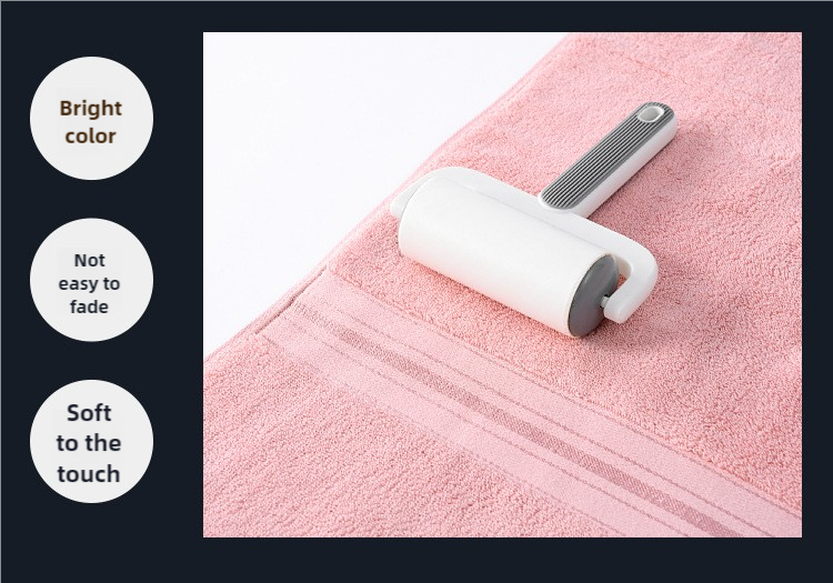 NNEDSZ Pink Luxury Cotton Towel Set(Towel + Bath Towel) - Quick Dry, Extra Thick & Absorbent, Perfect for Bath & Beach-2