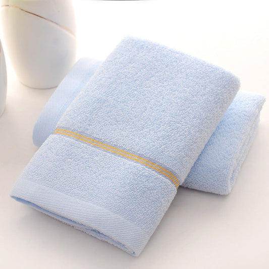 NNEDSZ Blue Luxury Soft Cotton Towel Set - 5-Piece Bathroom Towels, Absorbent & Quick-Drying, Gentle for Sensitive Skin-0