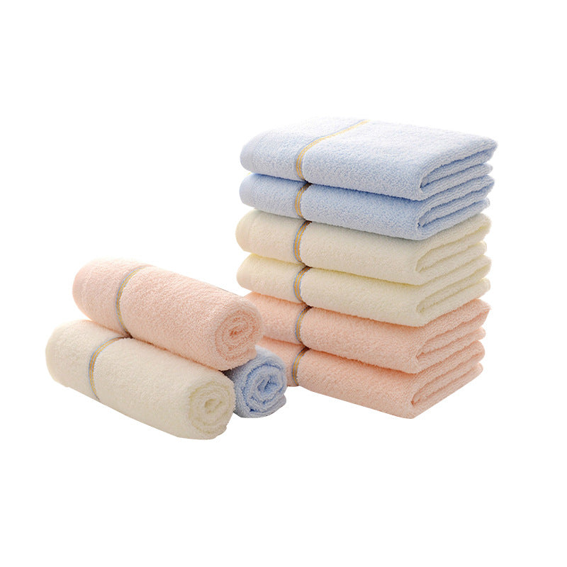 NNEDSZ Blue Luxury Soft Cotton Towel Set - 5-Piece Bathroom Towels, Absorbent & Quick-Drying, Gentle for Sensitive Skin-4