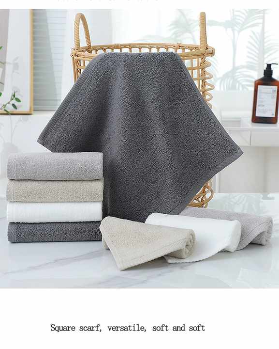 NNEDSZ Grey Premium Cotton Towel Set - 6 Pieces, Soft & Absorbent Bath Towels for Adults-2