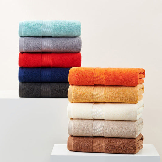 NNEDSZ White Premium Thick Cotton Bath Towel for Adults - Soft and Absorbent Bathroom Towel-1