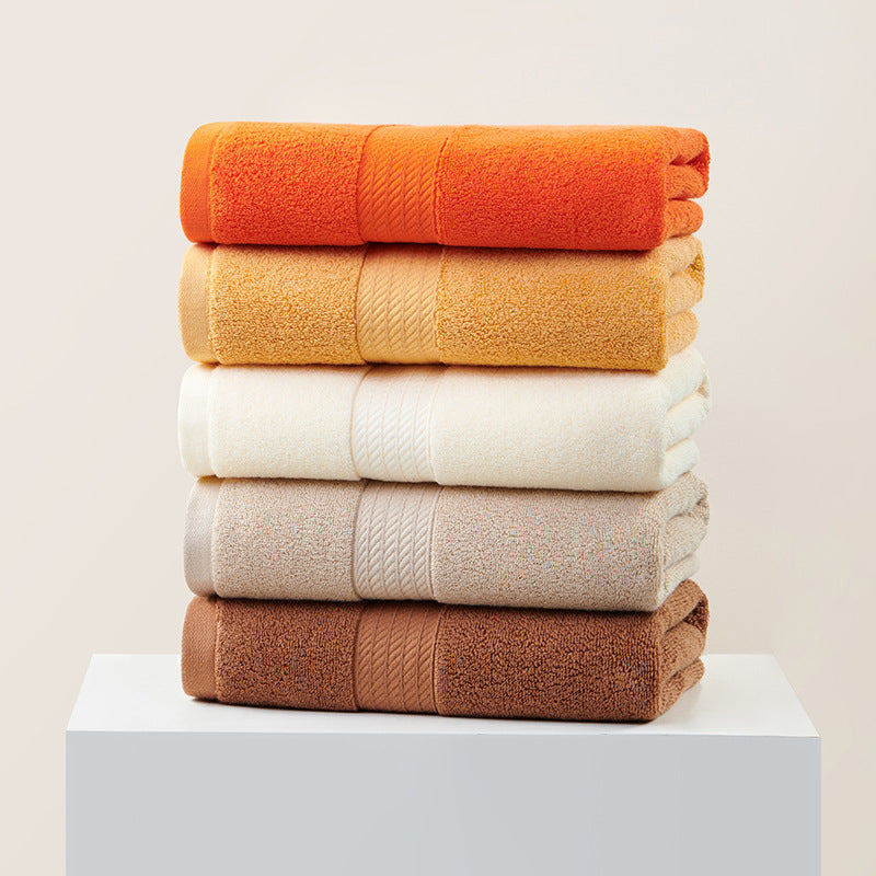 NNEDSZ White Premium Thick Cotton Bath Towel for Adults - Soft and Absorbent Bathroom Towel-2