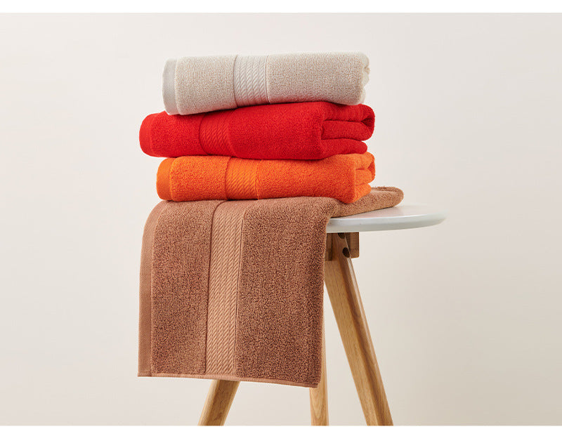 NNEDSZ White Premium Thick Cotton Bath Towel for Adults - Soft and Absorbent Bathroom Towel-4