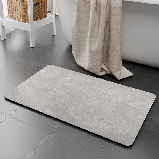 NNEDSZ Grey Quick-Dry Absorbent Non-Slip Bath Rug for Bathroom, Kitchen & Entryway 50x80cm-0