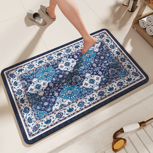 NNEDSZ Non-Slip Diatomaceous Earth Bath Mat - Quick-Dry, Durable Toilet Rug 40x60cm-0