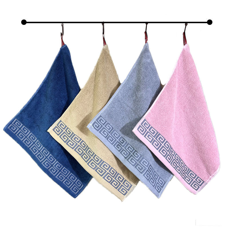 NNEDSZ Grey Luxury Cotton Towel Set - 6-Piece Highly Absorbent Bath & Hand Towels-4