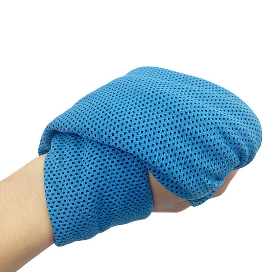 NNEDSZ Blue 4-Piece Portable Cooling Towel Set - Quick-Dry Ice-Cool Towel for Sports, Travel, and Heat Relief-0