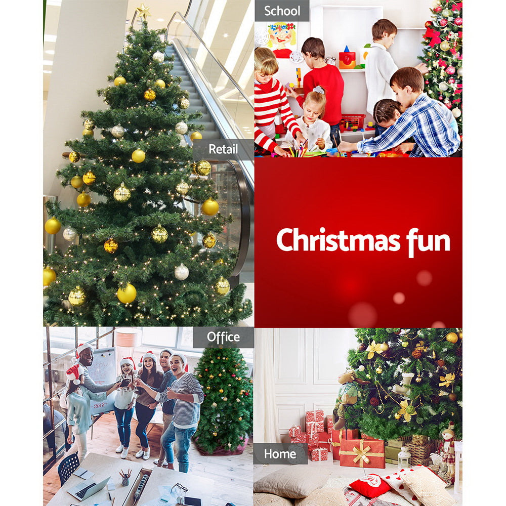 NNEDSZ Jollys 2.1M 7FT Christmas Tree Xmas Decoration Home Decor 1250 Tips Green-4