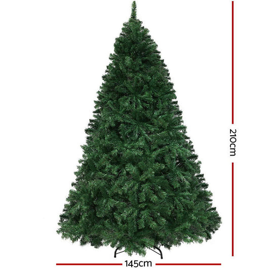 NNEDSZ Jollys Christmas Tree LED 2.1M 7FT Xmas Decorations Green Home Decor-1