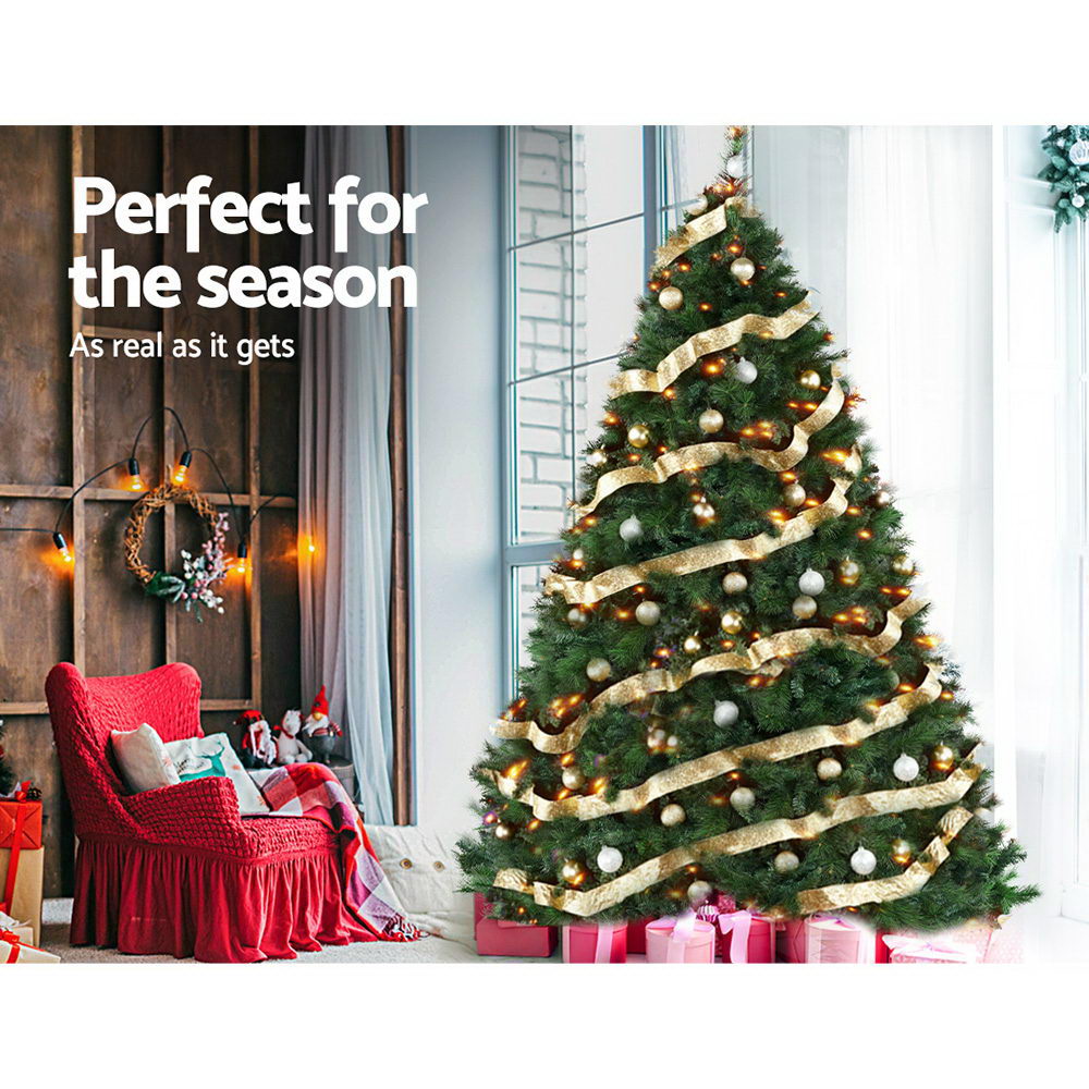 NNEDSZ Jollys Christmas Tree 2.4M 8FT Xmas Decoration Green Home Decor 2100 Tips-3