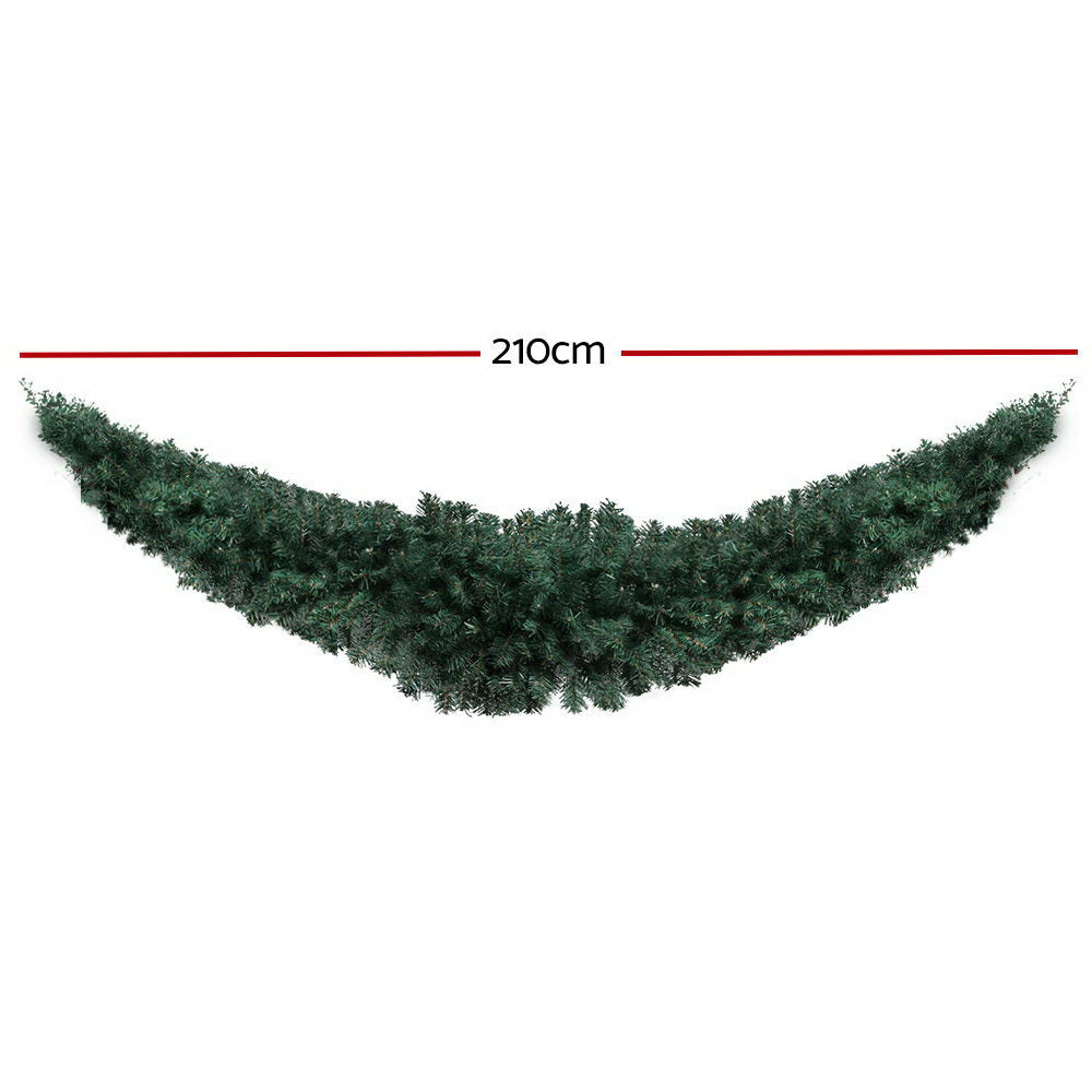 NNEDSZ Jollys Christmas Garland 2.1M Xmas Wreath Decoration Home Decor-1