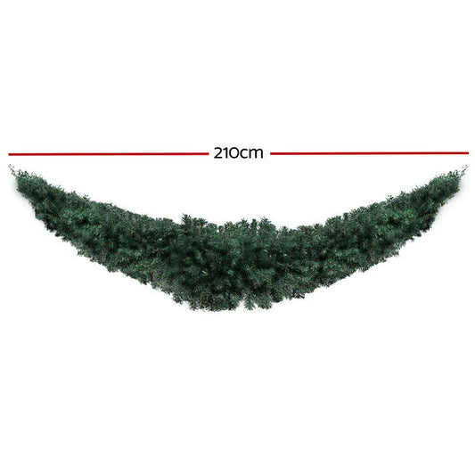 NNEDSZ Jollys Christmas Garland 2.1M Xmas Wreath Decoration Home Decor-1
