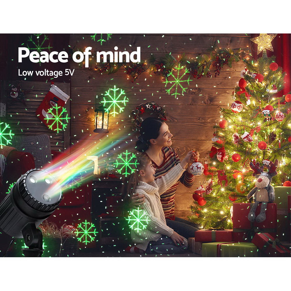 NNEDSZ Jollys Moving LED Lights Laser Projector Landscape Lamp Christmas Decor-4