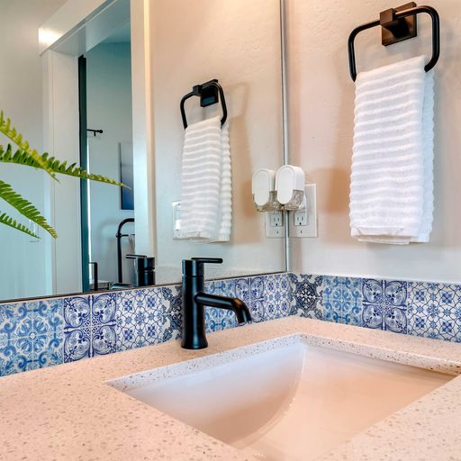 Multiple shapes designs for Blue backsplash bathroom decoration Tile Stickers Model - C3-2