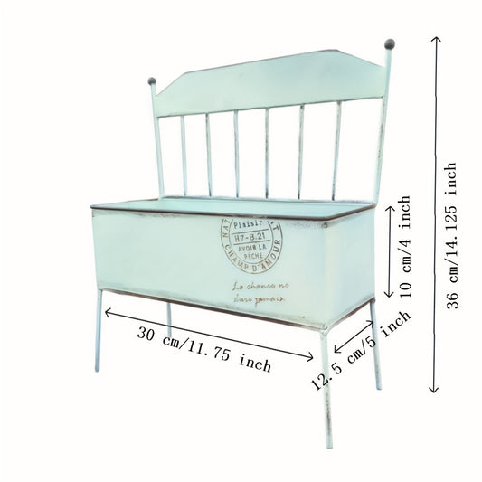 Metal Chair-Shaped Garden Planter-1