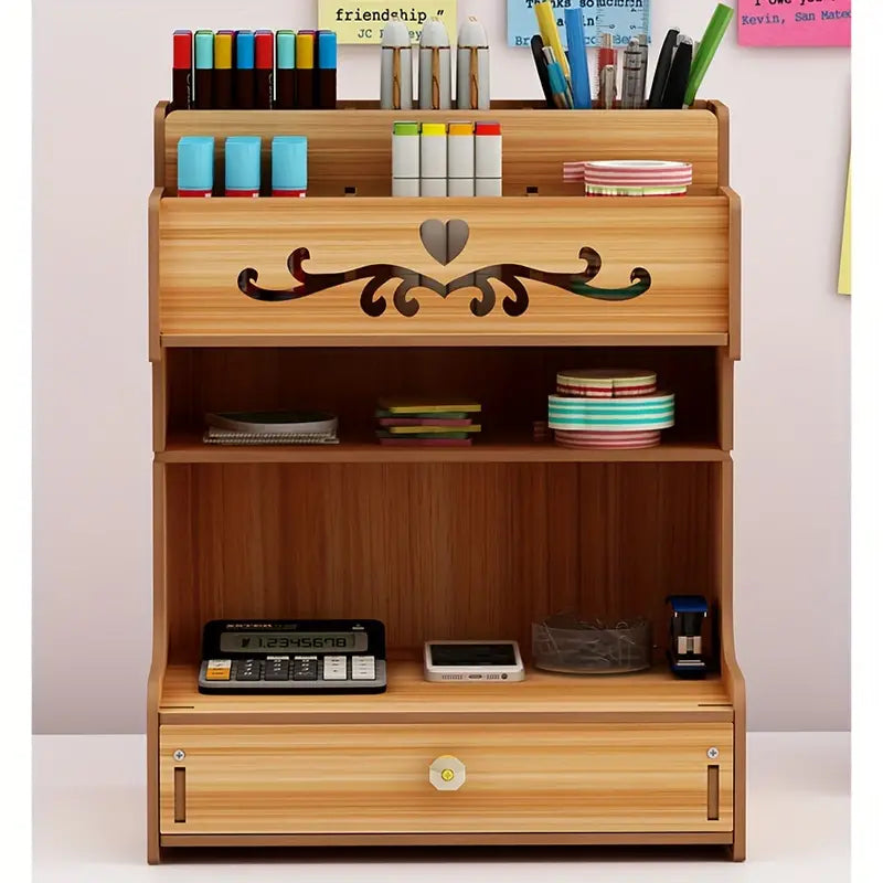 Stay clutter-free with the help of our adaptable Wooden Drawer Organizer-4