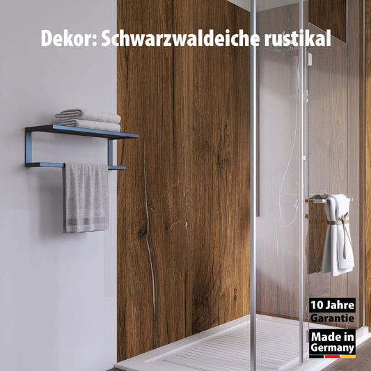 Duschrückwand - Schwarzwaldeiche rustikal (250x100cm)-0