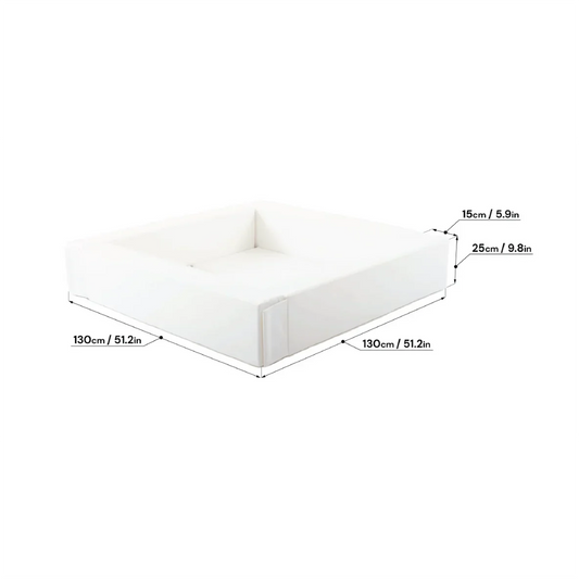 Soft Play Bundle - White Ball Pit with a Wedge and Steps-1