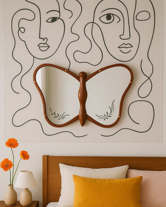 Vintage Butterfly Mirror-0