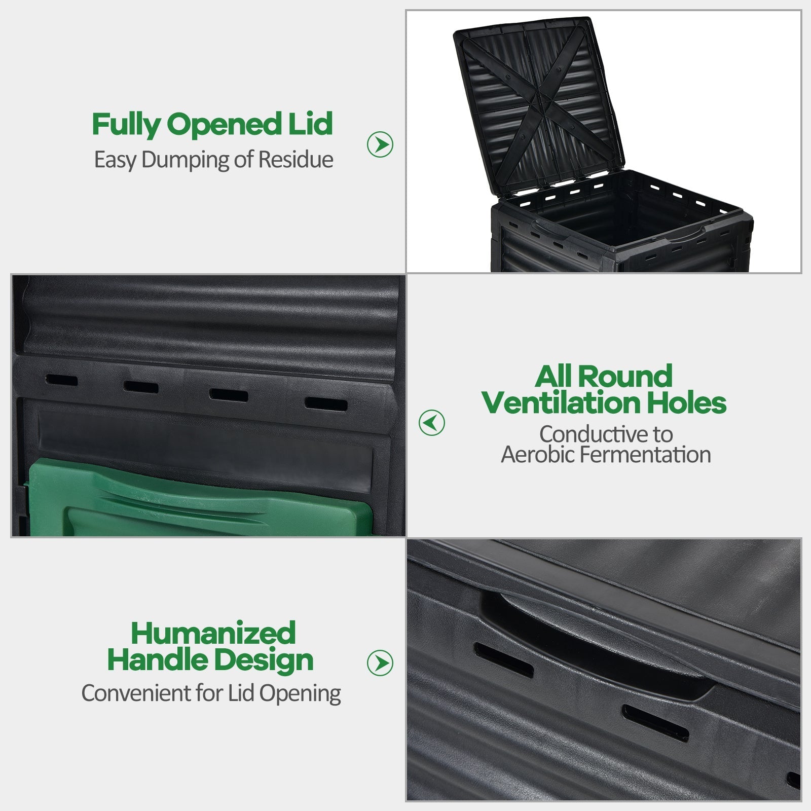 Garden Compost Bin with Rotate Function-4