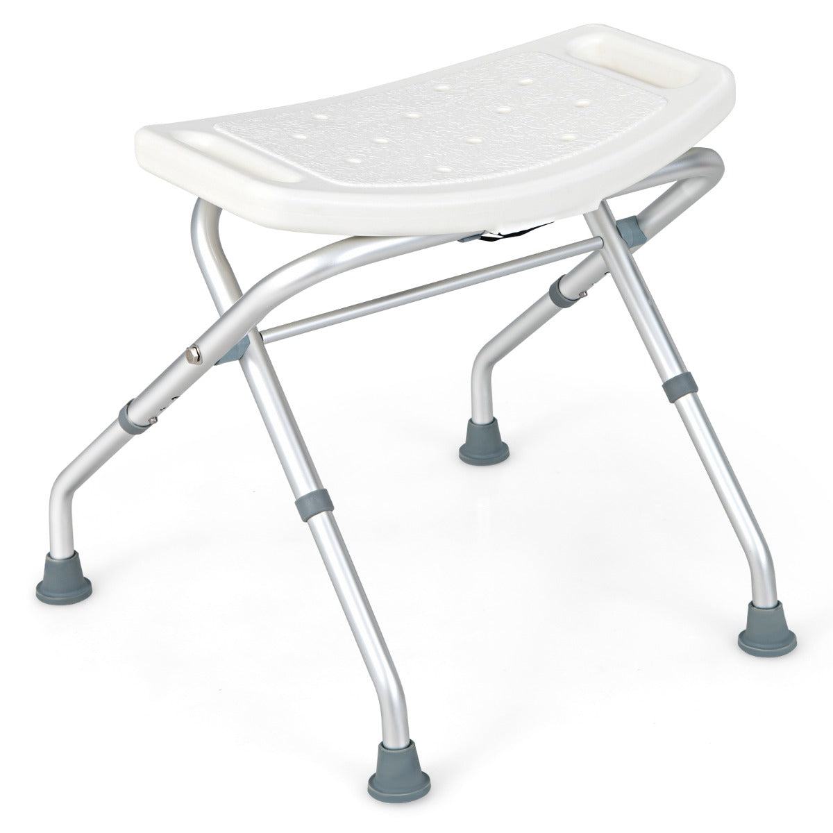 NNECW 3-Level Height Adjustable Shower Seat with Handles-1