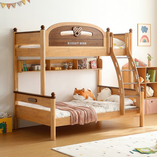 Biscuit Bear Bunk Bed With Foam Mattress for Children-1